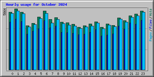 Hourly usage for October 2024