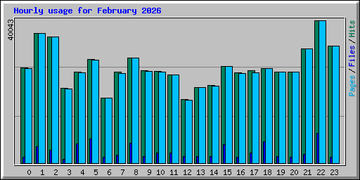 Hourly usage for February 2026